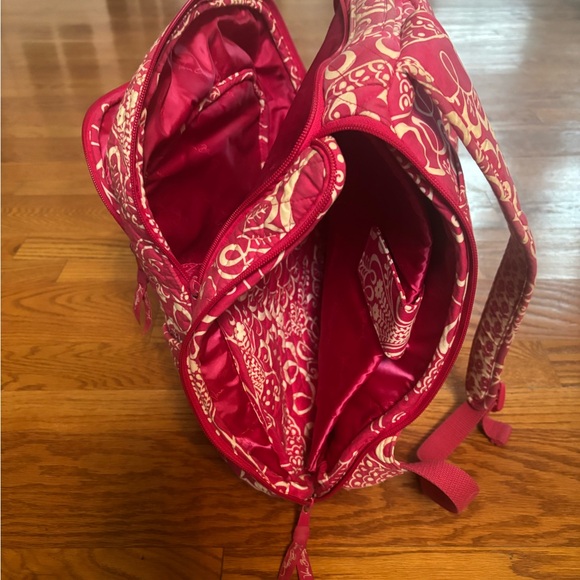 Pink and White Patterned Backpack - Picture 6 of 10